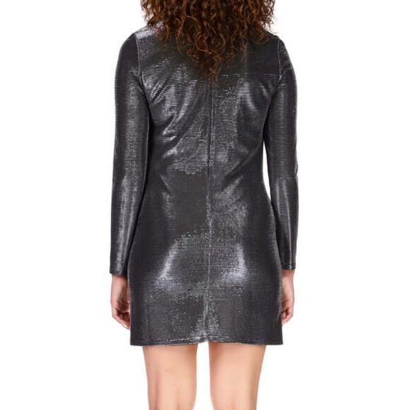NEW Sanctuary Night Disco Cutout Metallic Dress - Picture 2 of 10